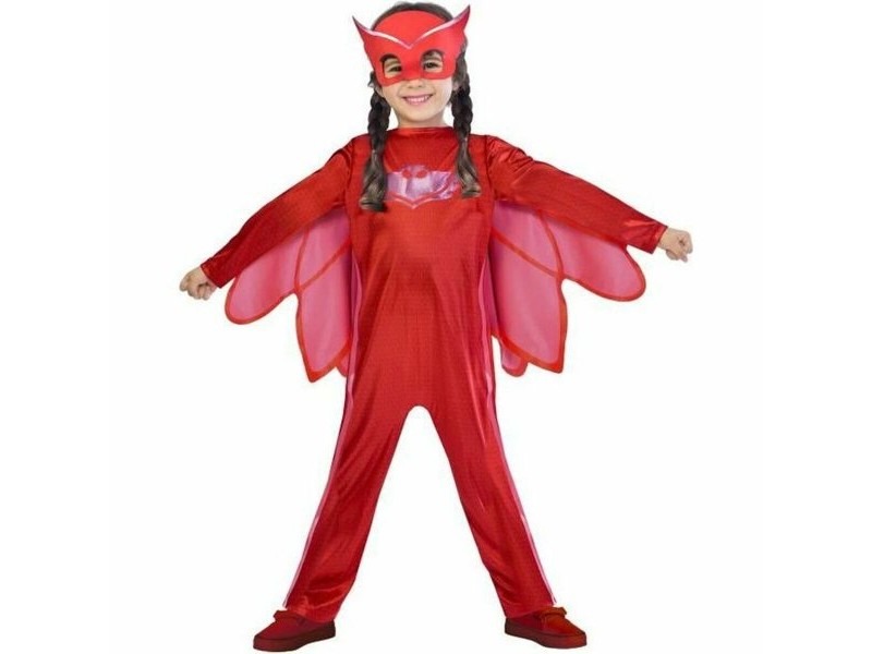 Маскировъчен костюм за деца Pj Masks Owlette Червен