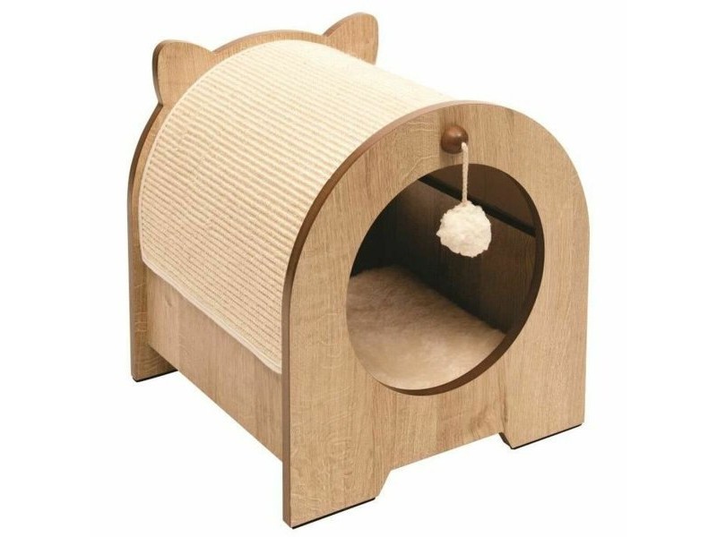 Чесало за Нокти за Котки Vesper Бежов 40 X 44 X 23 CM Чесало за Нокти за Котки Vesper Бежов 40 X 44 X 23 CM