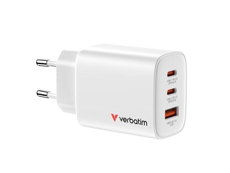 USB Cable Verbatim 32353 65 W Бял