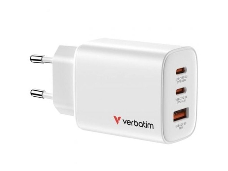 USB Cable Verbatim 32353 65 W Бял