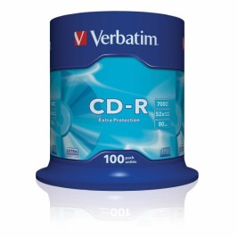 CD-R Verbatim 43411 52x 700 MB (100 броя)