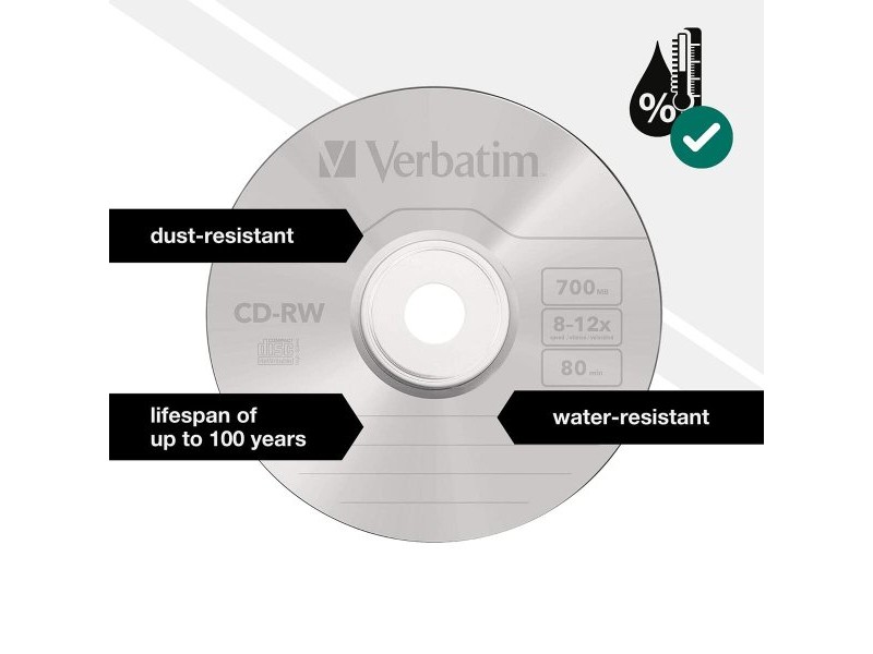 CD-RW Verbatim 43480