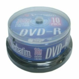 DVD-R Verbatim DVD-R Matt Silver 16x 10 pcs (10 броя)