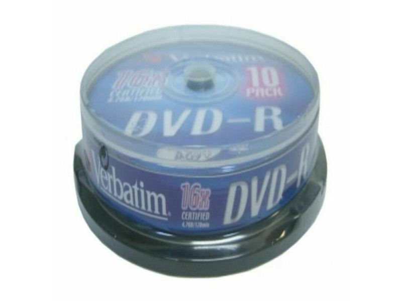 DVD-R Verbatim DVD-R Matt Silver 16x 10 pcs (10 броя)