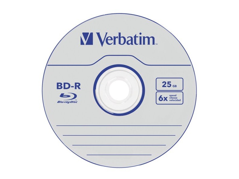 Blu-Ray BD-R Verbatim Datalife 50 броя 25 GB 6x