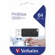 USB стик Verbatim 49065 Черен 64 GB