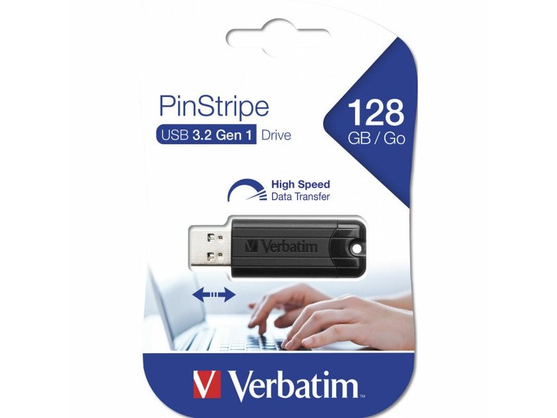 USB стик Verbatim 49319 Черен 128 GB (1 броя)