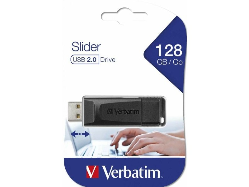 USB стик Verbatim 49328 Черен 128 GB