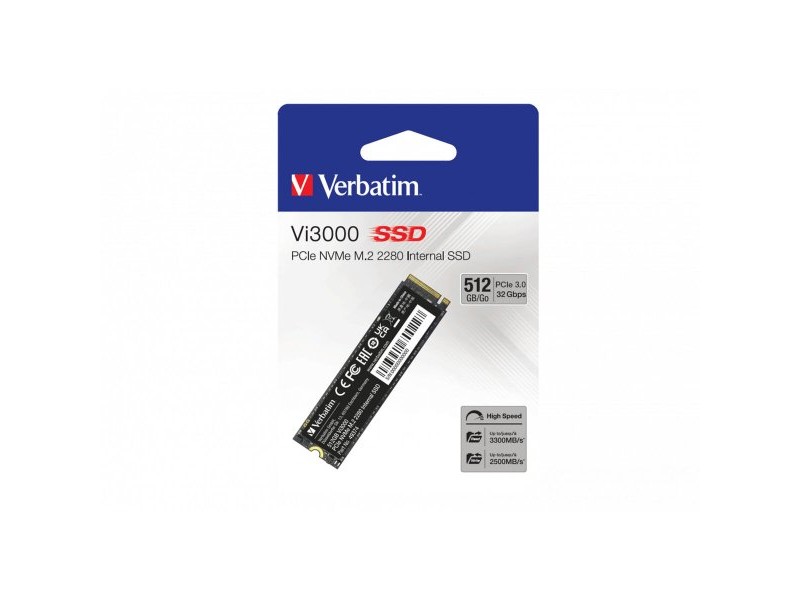 Твърд диск Verbatim VI3000 512 GB SSD