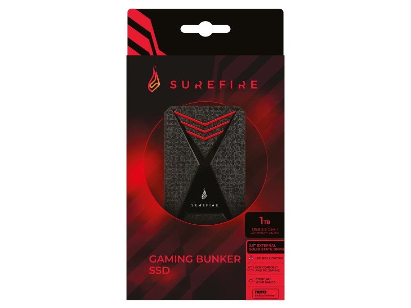 Външен харддиск Verbatim Surefire GX3 SSD 512 GB 512 GB SSD