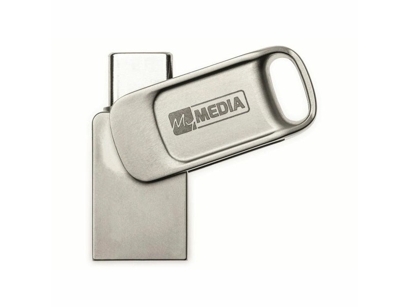Флашка MyMedia Сребрист 128 GB