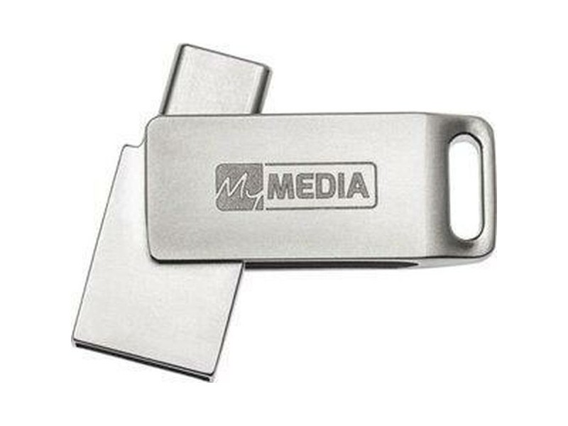 Флашка MyMedia Сребрист 128 GB