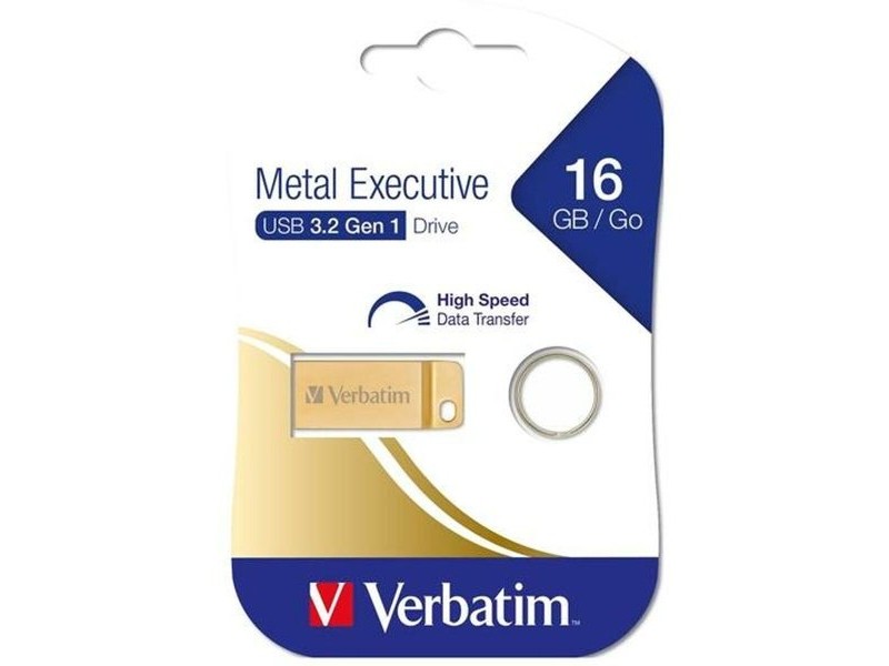 Флашка Verbatim Metal Executive Златен 16 GB
