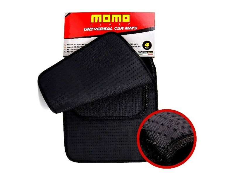 Комплект Постелки за Кола MOMO MOMLCM015BW Бял/Черен 4 uds