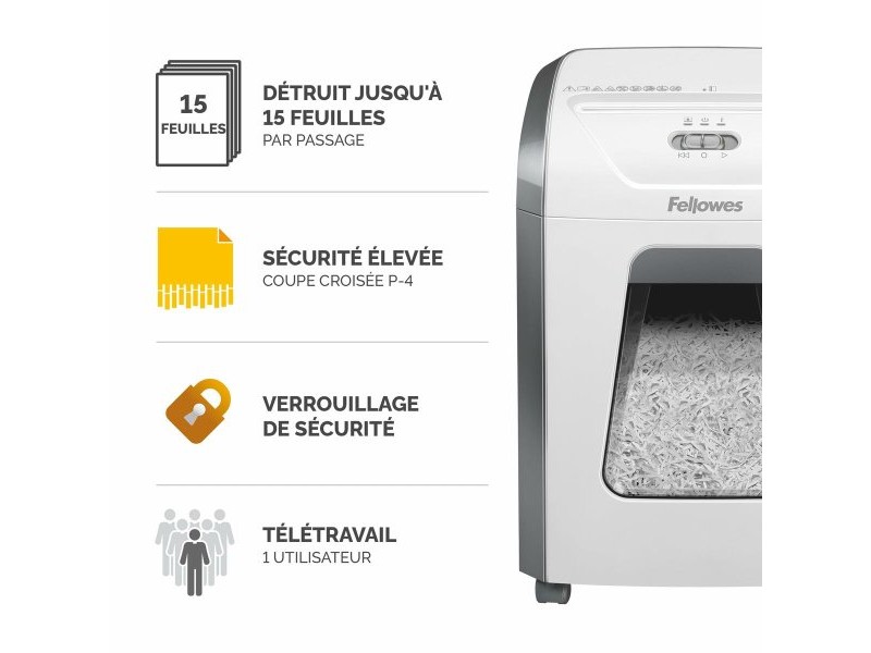 Шредер за хартия Fellowes 19 L
