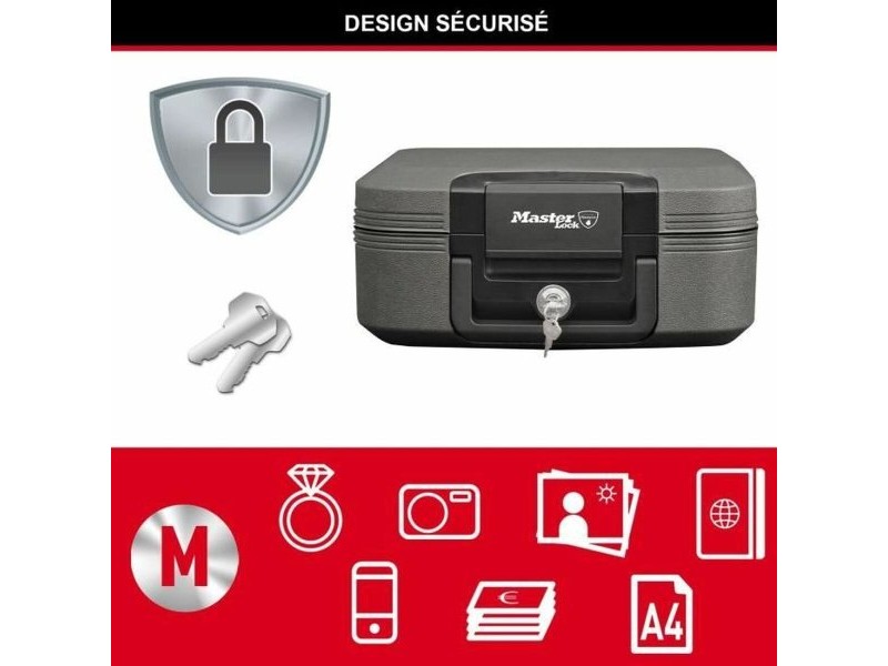 Сейф Master Lock Черен 7,8 L