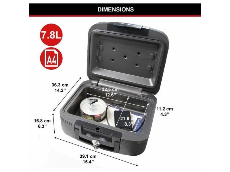 Сейф Master Lock Черен 7,8 L