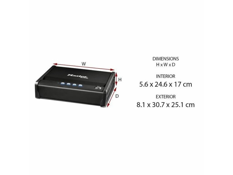 Сейф Master Lock Черен Неръждаема стомана Стомана