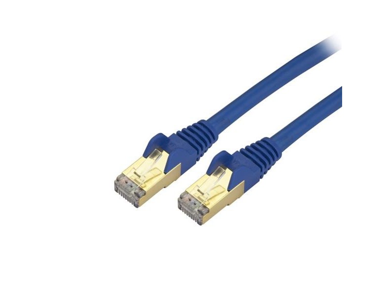 UTP категория 6 твърд мрежови кабел Startech C6ASPAT10BL 3 m Черен Син