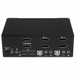 Прекъсвач KVM с 2 порта Startech SV231DPDDUA Черен
