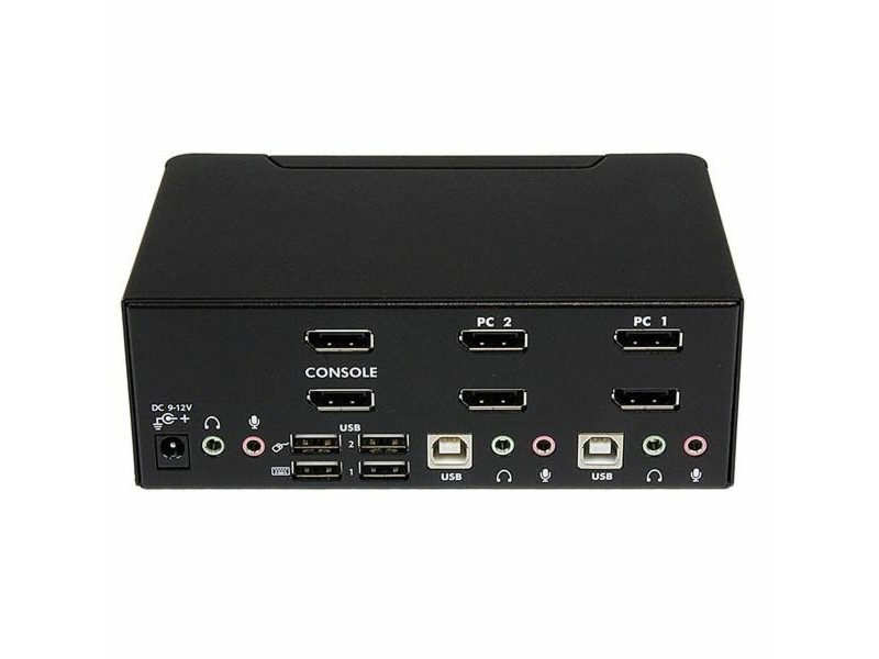 Прекъсвач KVM с 2 порта Startech SV231DPDDUA Черен