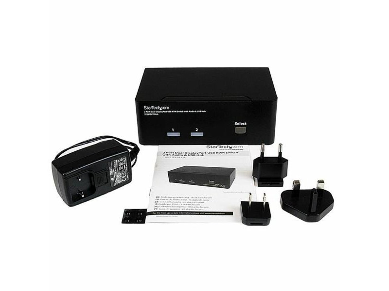 Прекъсвач KVM с 2 порта Startech SV231DPDDUA Черен