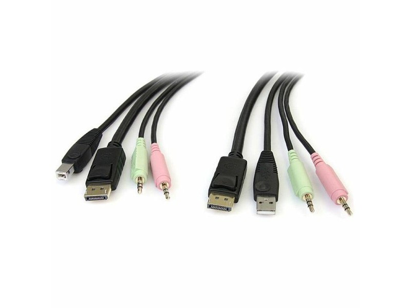KVM суич Startech DP4N1USB6