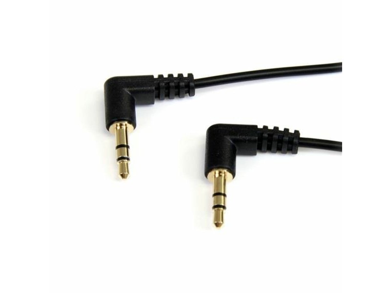 Аудио кабел с жак (3,5 mm) към 2 RCA кабел Startech MU3MMS2RA            0,9 m Черен