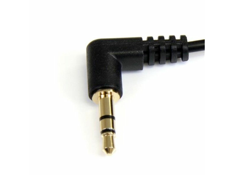 Аудио кабел с жак (3,5 mm) към 2 RCA кабел Startech MU3MMS2RA            0,9 m Черен