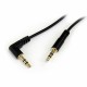 Аудио кабел с жак (3,5 mm) към 2 RCA кабел Startech MU1MMSRA             Черен 0,3 m