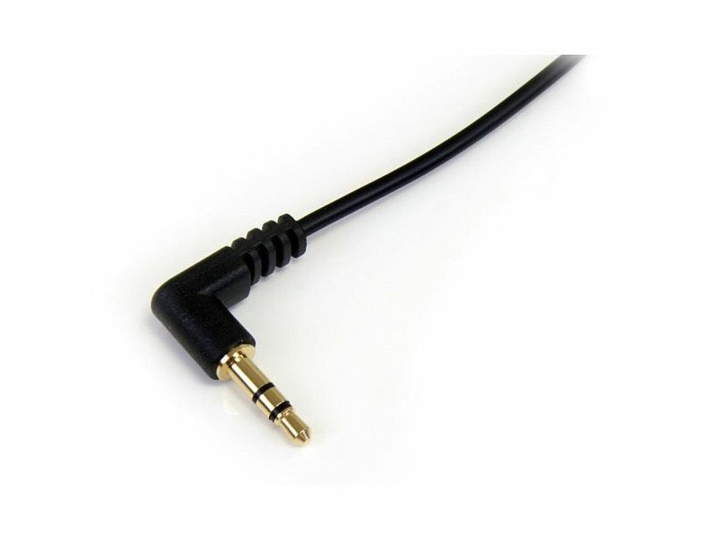 Аудио кабел с жак (3,5 mm) към 2 RCA кабел Startech MU1MMSRA             Черен 0,3 m