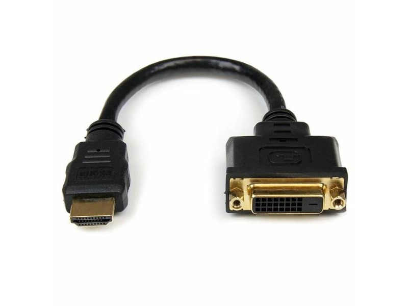 Адаптер HDMI Startech HDDVIMF8IN           Черен