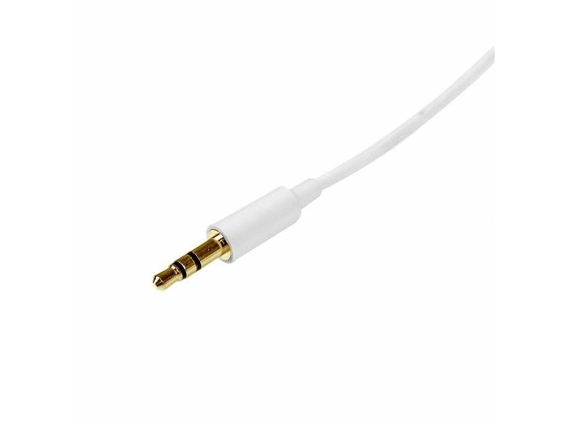 Аудио кабел с жак (3,5 mm) към 2 RCA кабел Startech MU2MMMSWH Бял