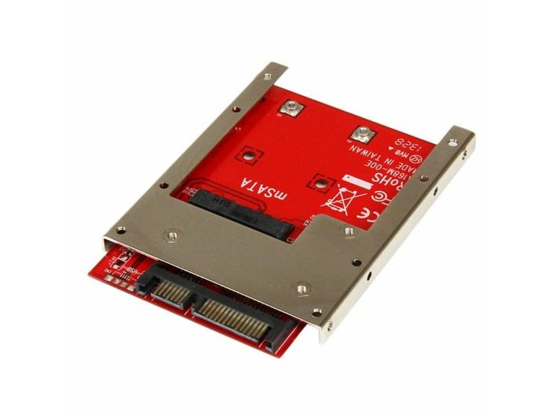Aдаптер SSD Startech SAT32MSAT257 Червен Сребрист SSD mSATA