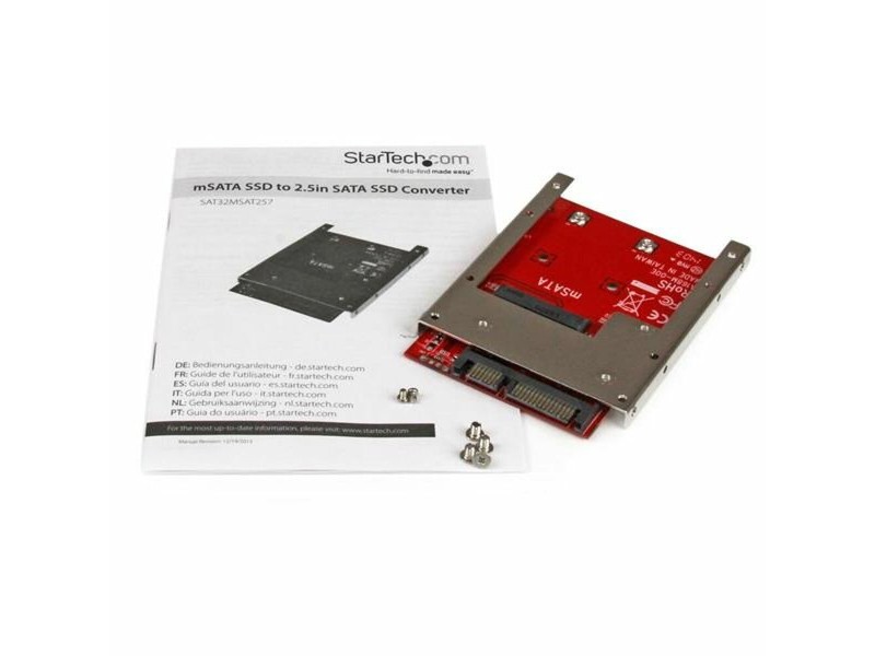 Aдаптер SSD Startech SAT32MSAT257 Червен Сребрист SSD mSATA