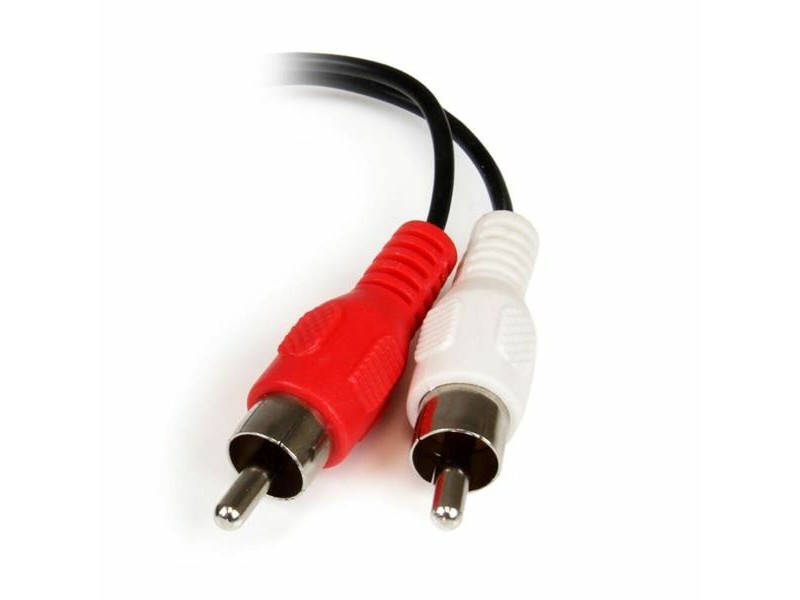 Аудио жак (3,5 mm) разклонител Startech MUFMRCA              Черен 0,15 m