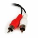 Аудио жак (3,5 mm) разклонител Startech MUFMRCA              Черен 0,15 m