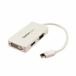 Mini Адаптер за DisplayPort към VGA/DVI/HDMI Startech MDP2VGDVHDW Бял Черен