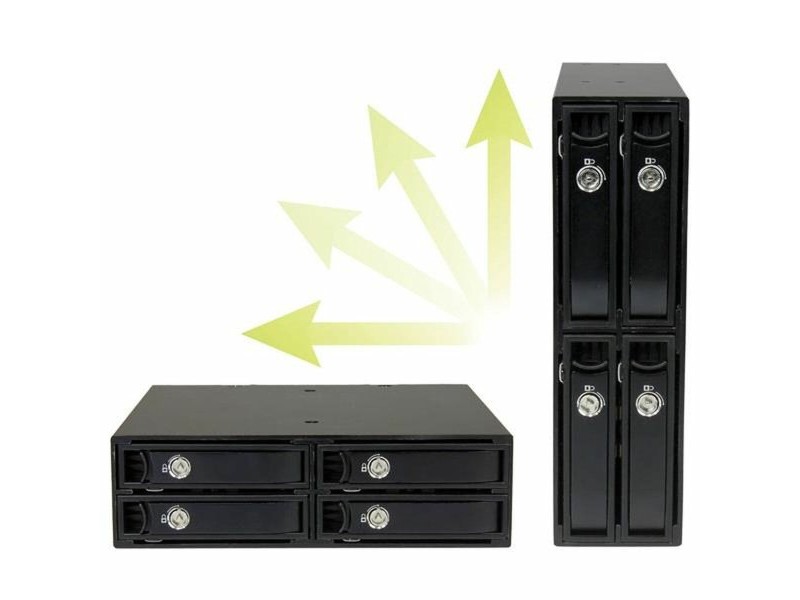 Поставка Startech SATSASBP425 Черен преносим 2,5