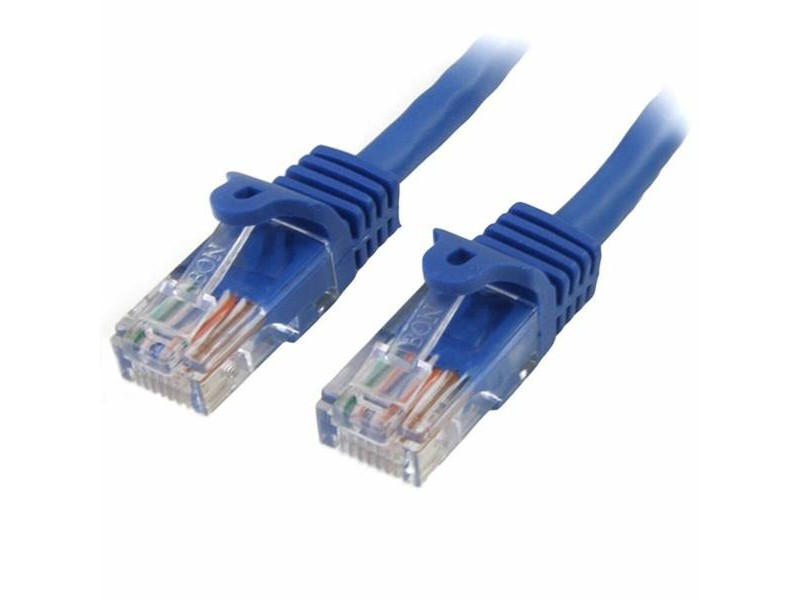 UTP категория 6 твърд мрежови кабел Startech 45PAT3MBL 3 m Син