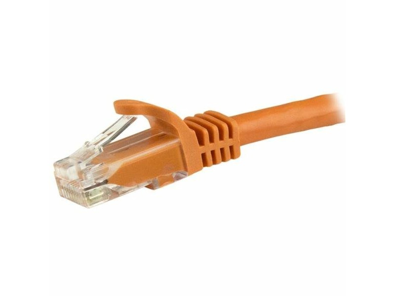 UTP категория 6 твърд мрежови кабел Startech N6PATC1MOR 1 m Оранжев