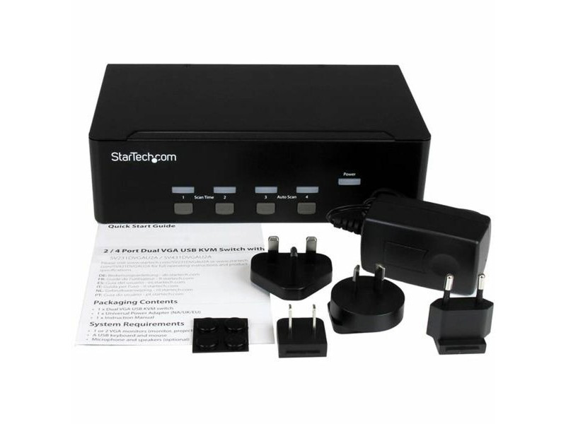 KVM суич Startech SV431DVGAU2A