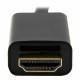 Кабел DisplayPort към HDMI Startech MDP2HDMM1MB 4K Ultra HD Черен 1 m