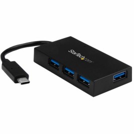 USB извод Startech HB30C4AFS Бял Черен