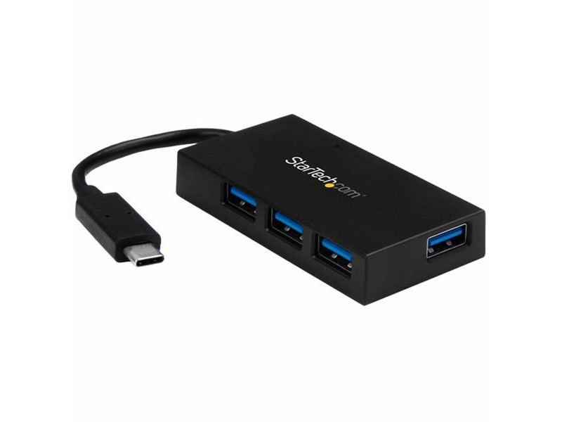 USB извод Startech HB30C4AFS Бял Черен