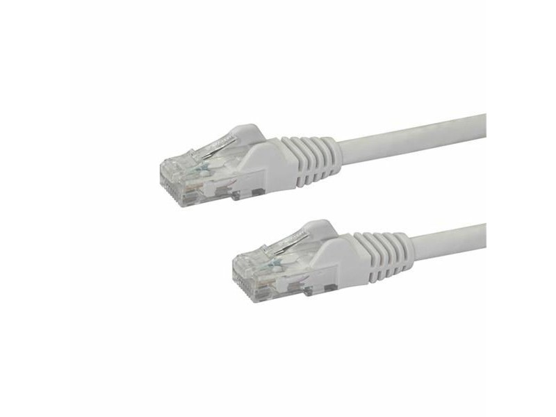UTP категория 6 твърд мрежови кабел Startech N6PATC10MWH 10 m Бял
