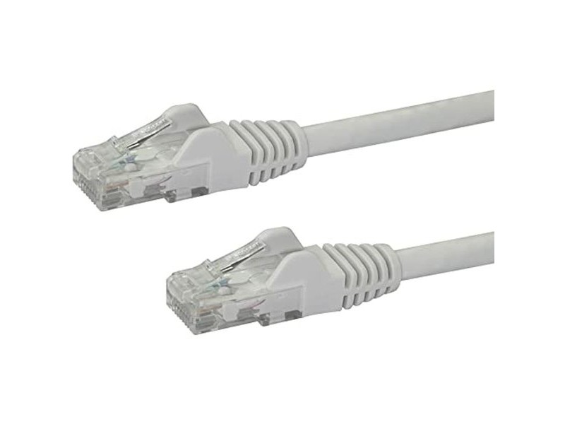 UTP категория 6 твърд мрежови кабел Startech N6PATC7MWH Бял 7 m