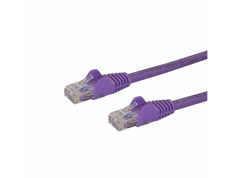 UTP категория 6 твърд мрежови кабел Startech N6PATC50CMPL Люляк Лилав 50 cm