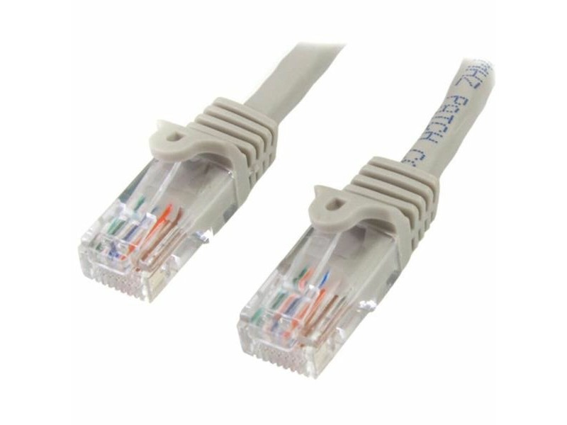 UTP категория 6 твърд мрежови кабел Startech 45PAT7MGR 7 m Сив