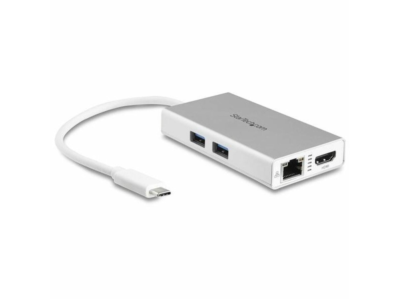 USB извод Startech DKT30CHPDW Бял 60 W